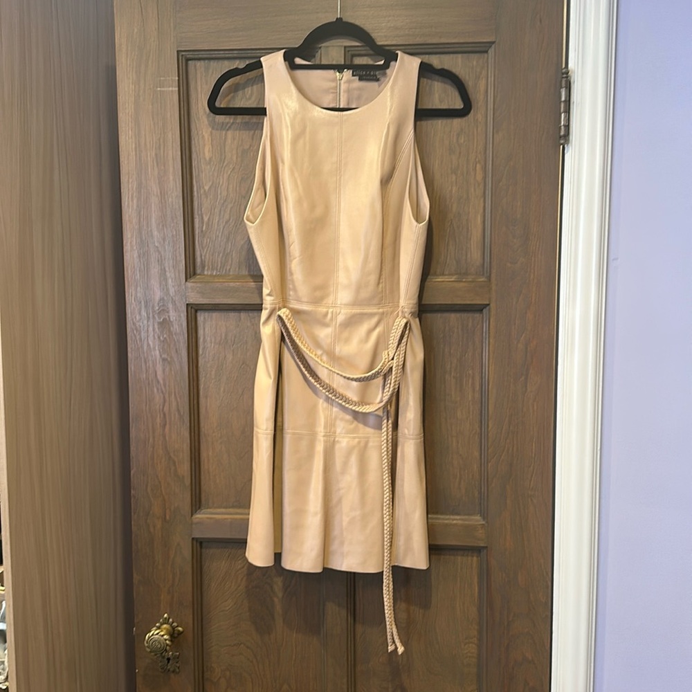 Alice and Olivia Faux Leather Dress